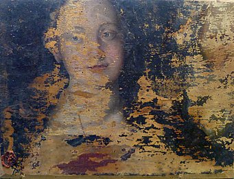 Die Schöne und der Greis, Gemäldefragment von Hans Baldung Grien?