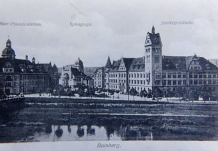 Die Synagoge am Wilhelmsplatz von 1910