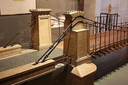 Das Modell der Bamberger Kettenbrücke