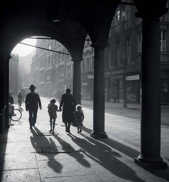 Ernst Stewner, Posen, Sommertag auf dem Alten Markt, um 1939/1940, © Herder-Institut Marburg
