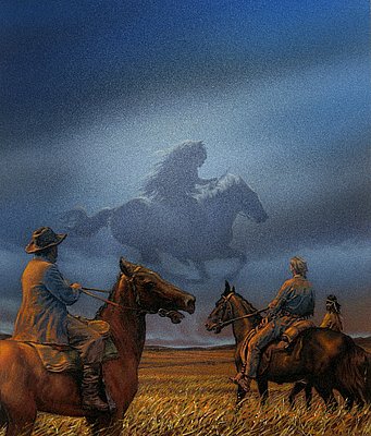Marek Zawadzki: Titel „Der Geist des Llano Estacado“ (zu der Reihe „Abenteuer Winnetou“), (C) Karl-May-Verlag, Bamberg