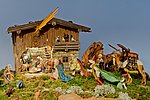Alpenländische Krippe, Figuren von Christian Wagner (Oberammergau), 1970/80er Jahre © Michael Spönlein