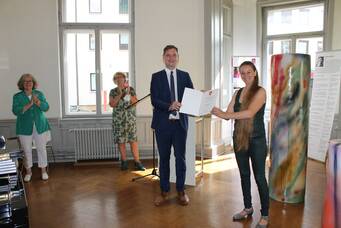 Preisverleihung, Foto: Silke Heimerl © Museen der Stadt Bamberg