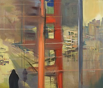 Anke Armandi. 'Beirut', 2008, Tempera und Öl auf Leinwand