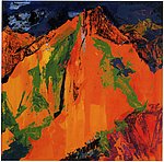 Berge, Fritz Hoffmann-Bug, Öl, 1987 © Familie Hoffmann